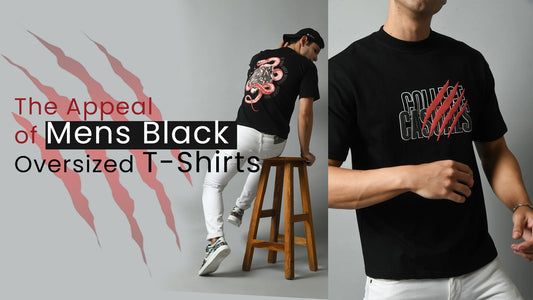 mens black oversized t shirt