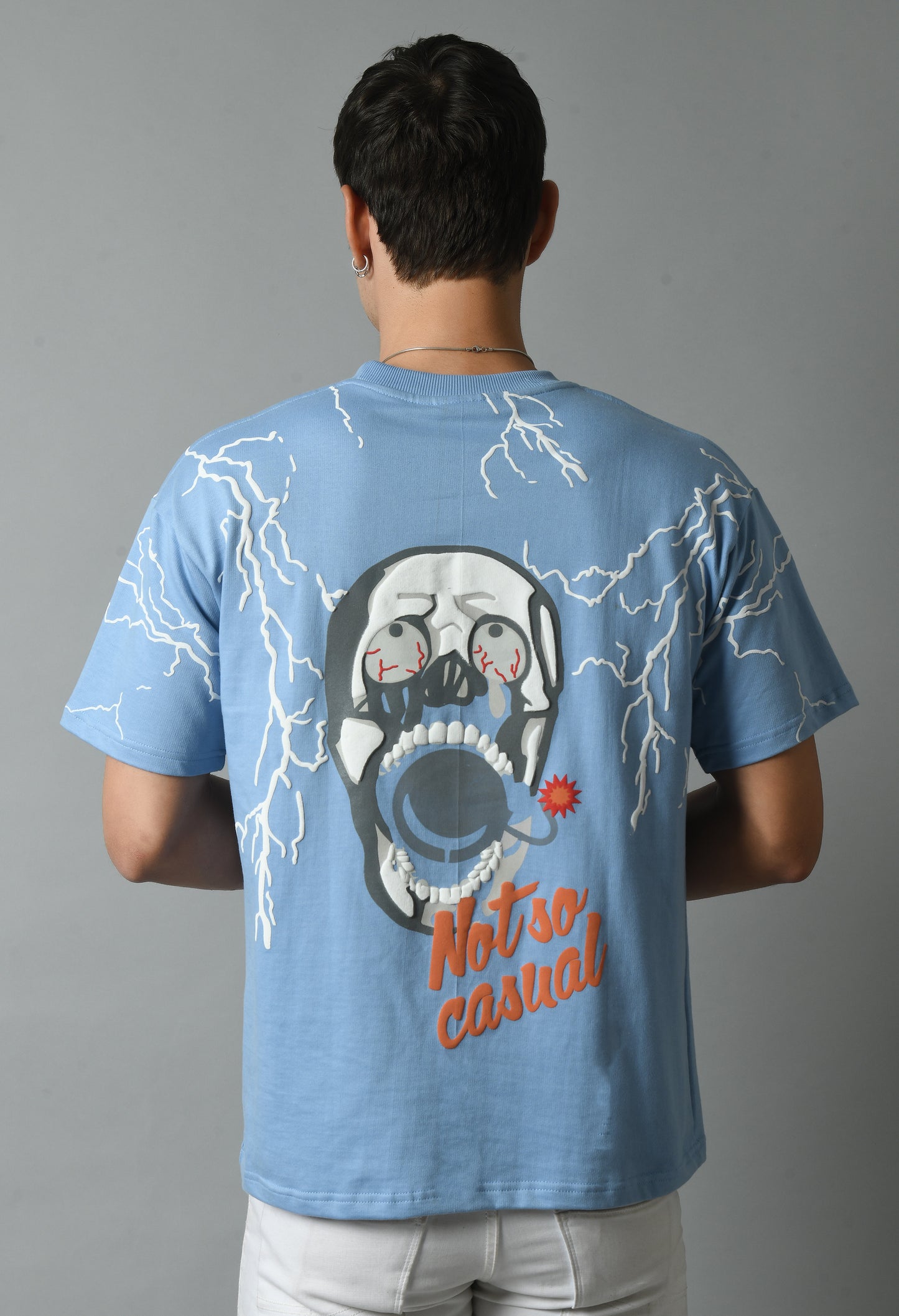 Powder Blue Unisex Lightining T-Shirt